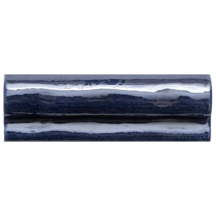 Talavera 2" x 6" Cobalt Ceramic Glossy Chair Rail