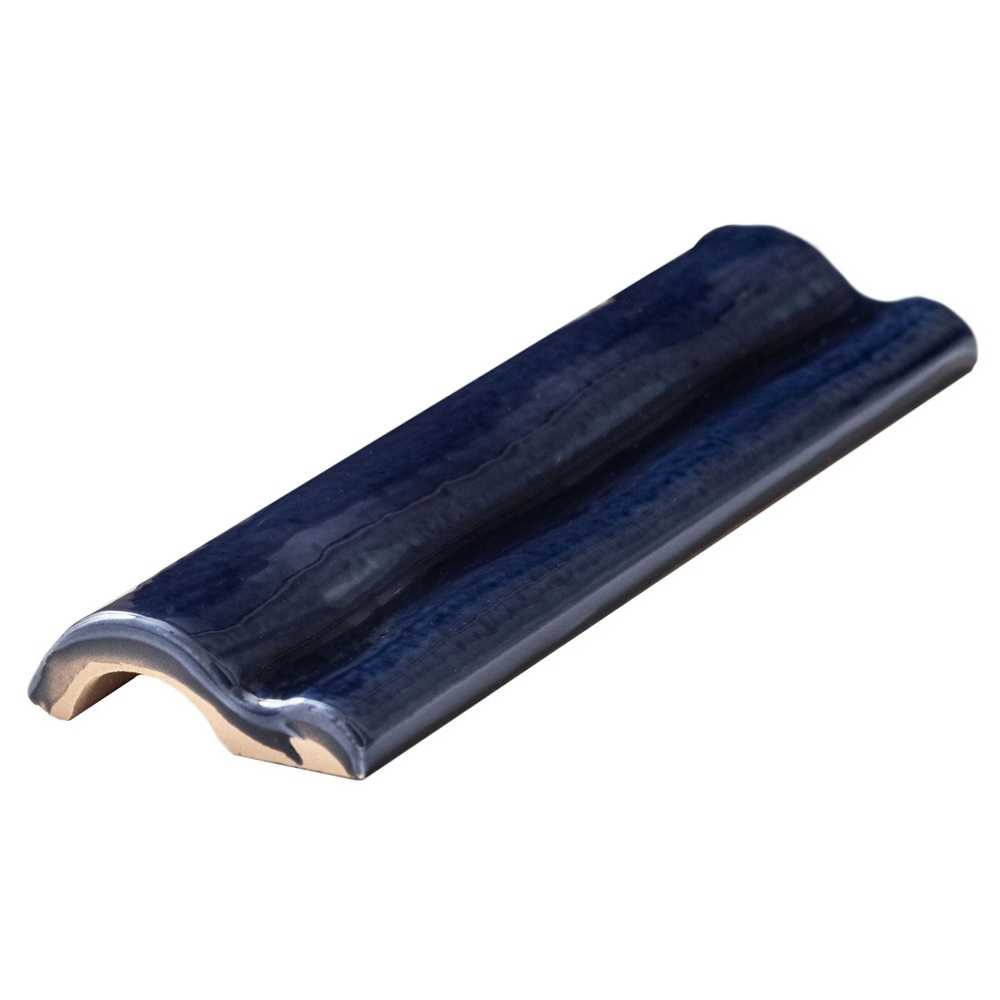 Talavera 2" x 6" Cobalt Ceramic Glossy Chair Rail