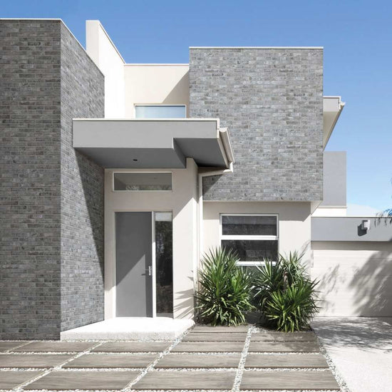 Brick City 2" x 10" Grey Porcelain Matte Tile