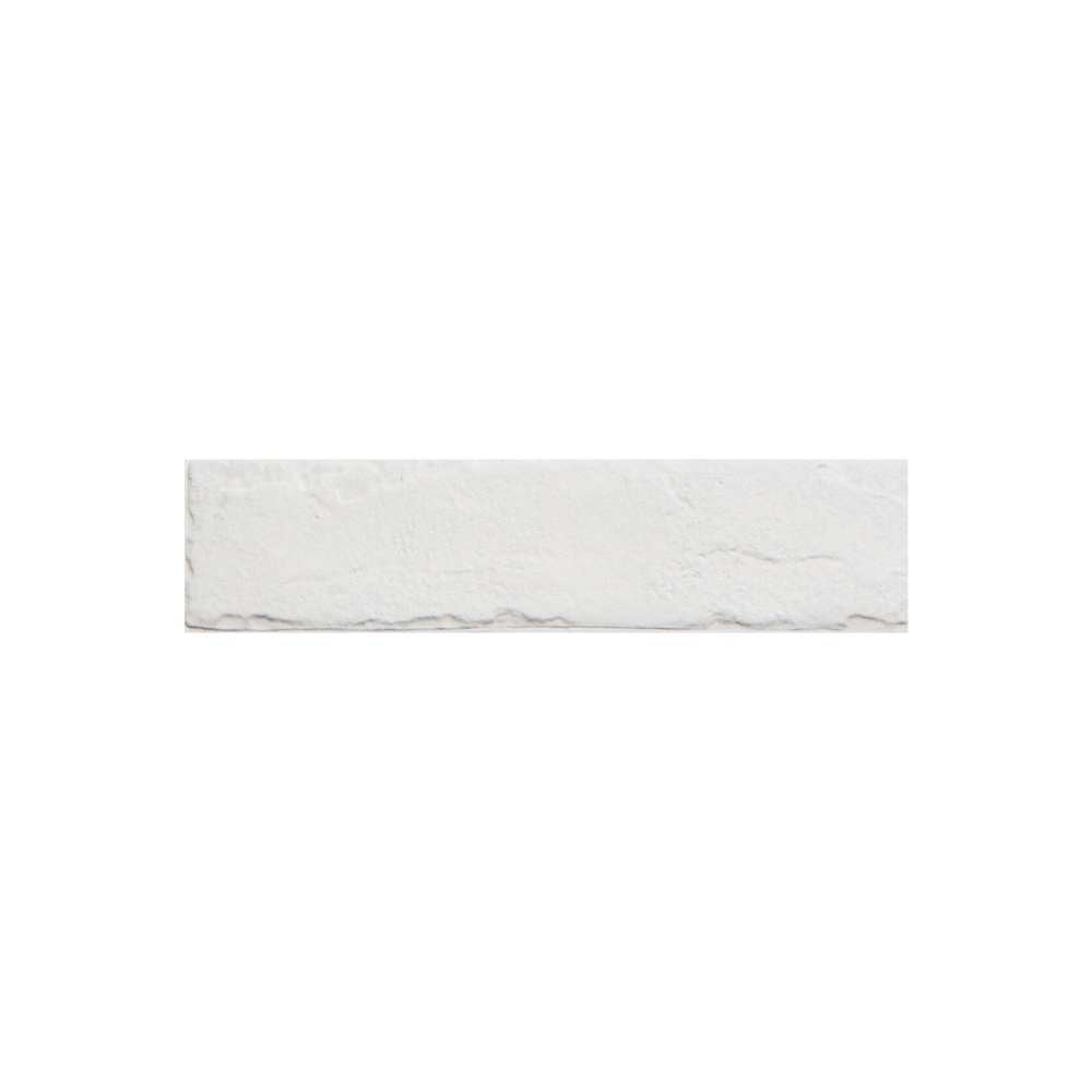Brick City 2" x 10" White Porcelain Matte Tile