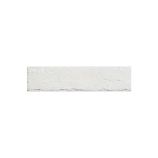 Brick City 2" x 10" White Porcelain Matte Tile