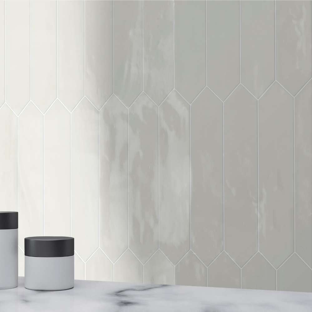 Talavera Picket Biscuit Ceramic Glossy Tile