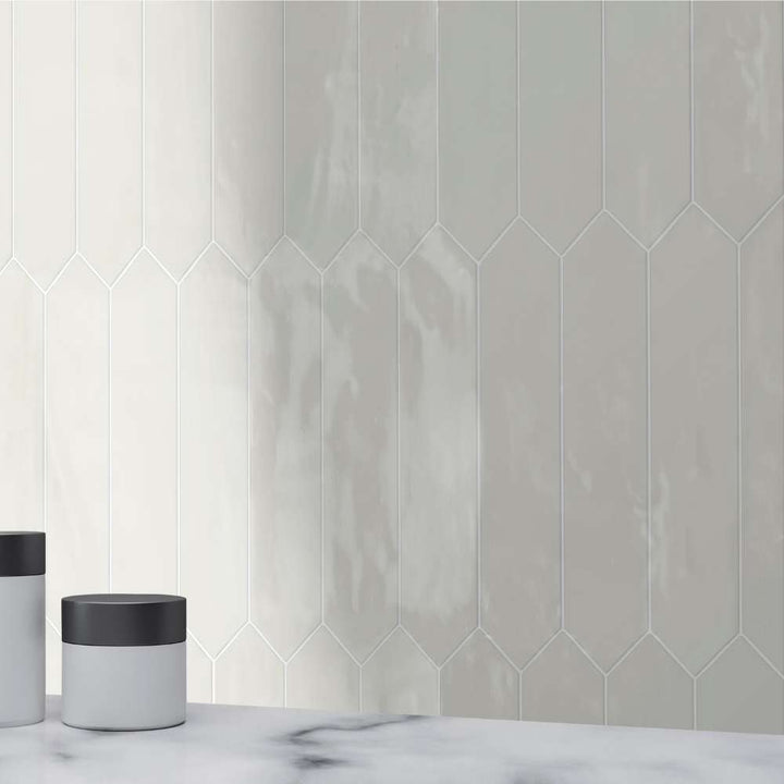 Talavera Picket Biscuit Ceramic Glossy Tile