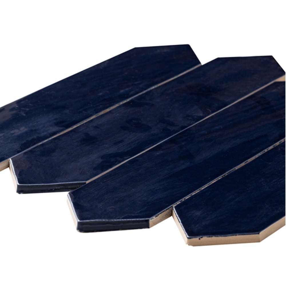 Talavera Picket Cobalt Ceramic Glossy Tile