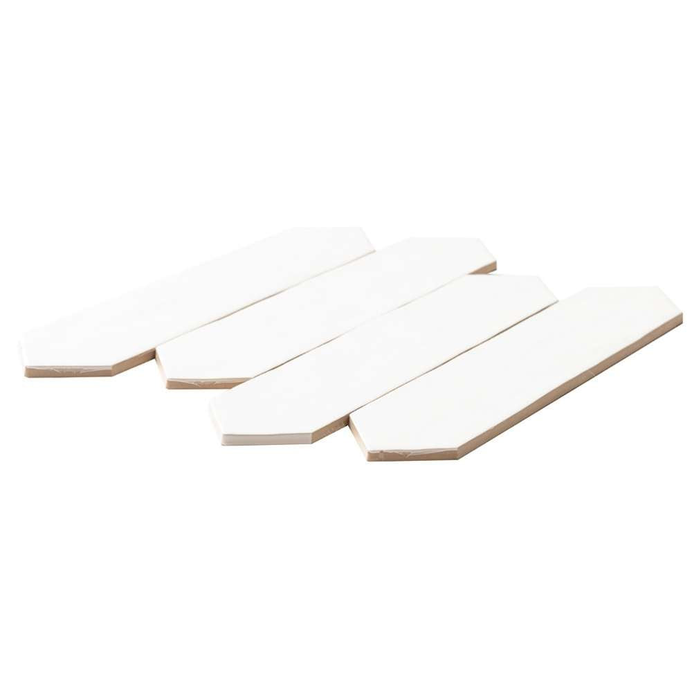 Talavera Picket White Ceramic Glossy Tile