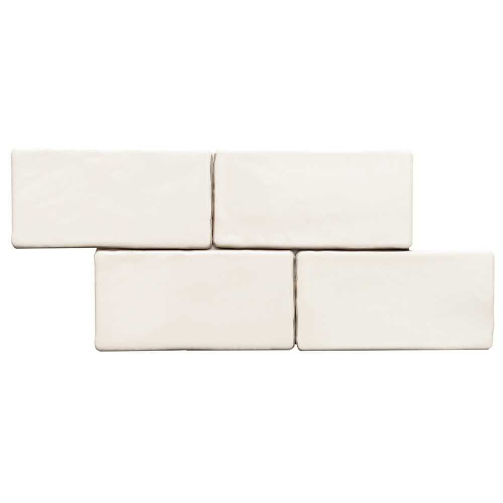 Talavera 3" x 6" Biscuit Ceramic Glossy Tile
