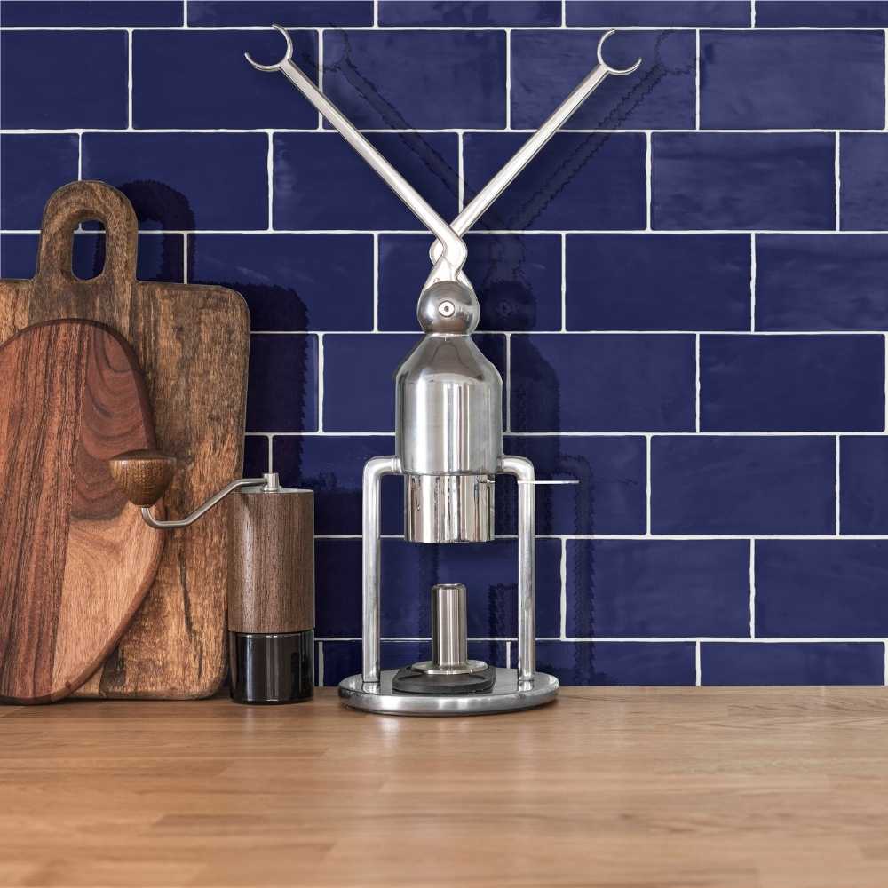 Talavera 3"x6" Cobalt Ceramic Glossy Tile