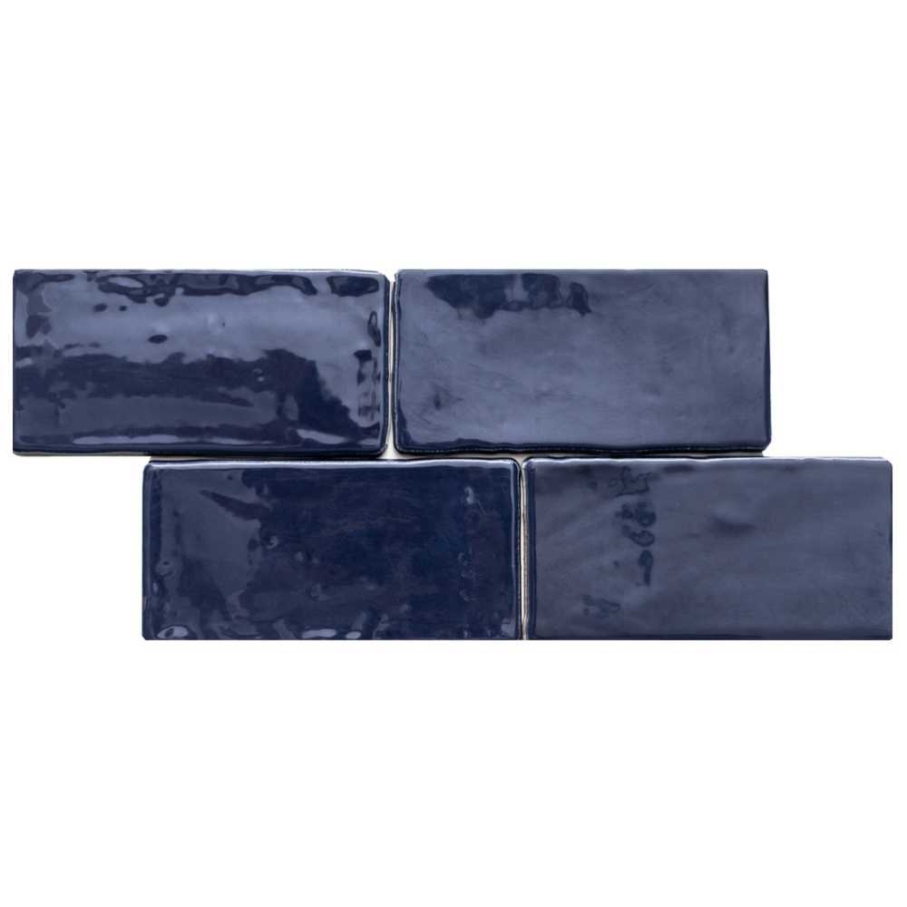 Talavera 3"x6" Cobalt Ceramic Glossy Tile