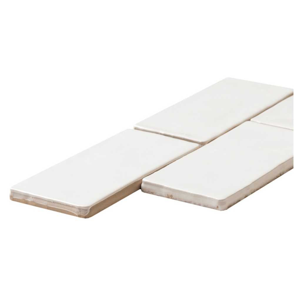 Talavera 3"x6" White Ceramic Glossy Tile