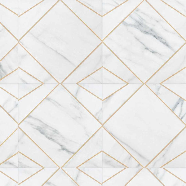 Orion 8" x 8" Carrara Porcelain Matte Tile