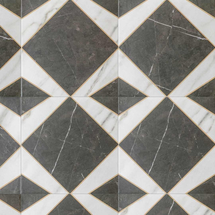 Orion 8" x 8" Marquina Porcelain Matte Tile