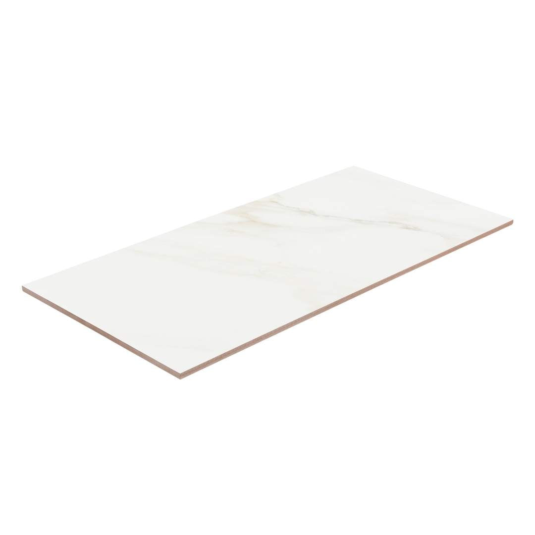 Savannah 12" x 24" White Porcelain Satin Tile