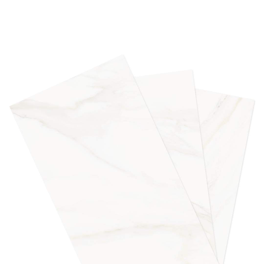 Savannah 12" x 24" White Porcelain Satin Tile