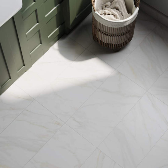 Savannah 12" x 24" White Porcelain Satin Tile