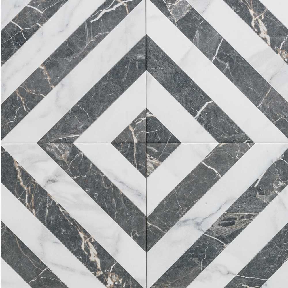 Palace 8" x 8" Dark Porcelain Matte Tile