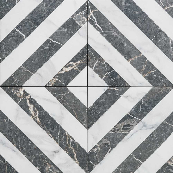 Palace 8" x 8" Dark Porcelain Matte Tile