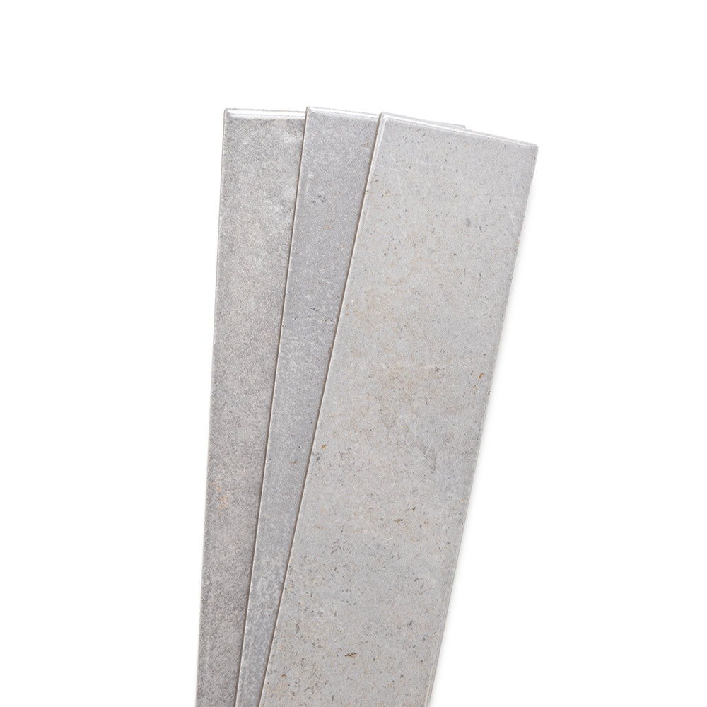 Vela 2" x 16" Dim Gray Porcelain Glossy Tile