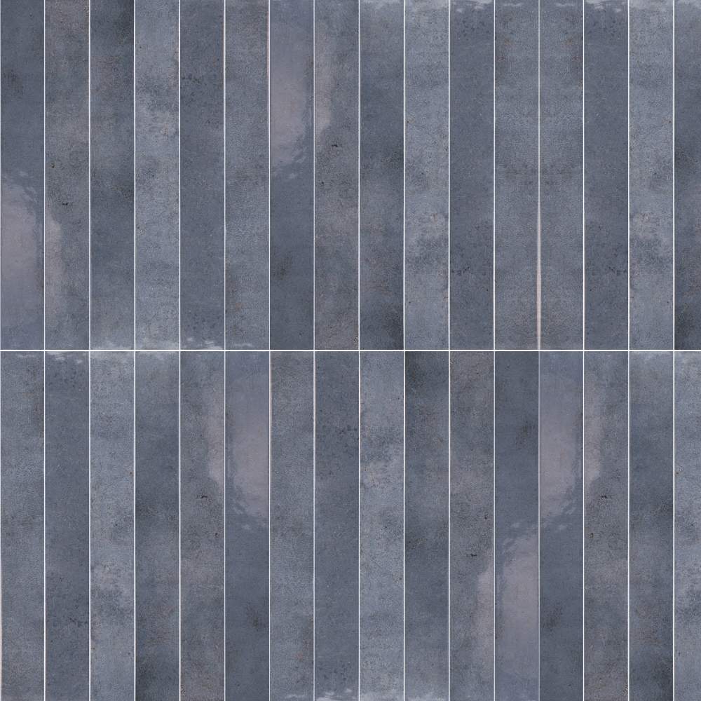 Vela 2" x 16" Deep Royal Porcelain Glossy Tile