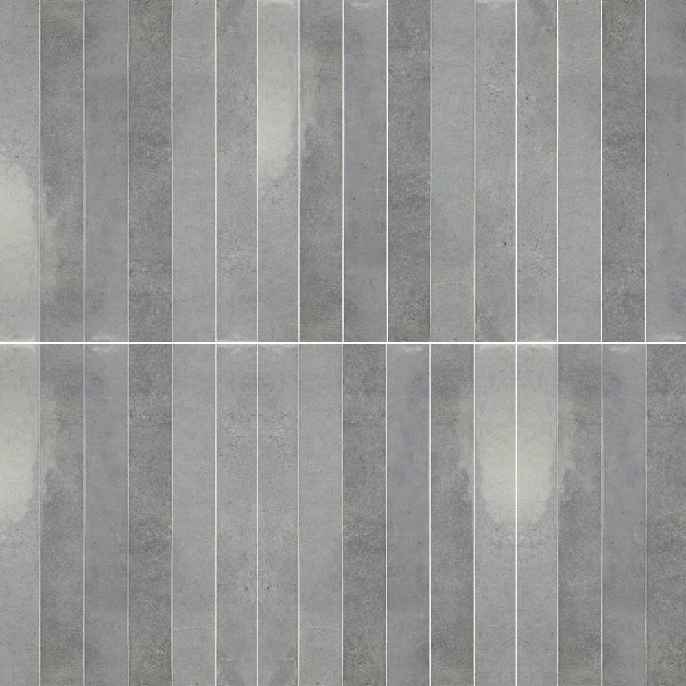 Vela 2" x 16" Moody Blue Porcelain Glossy Tile