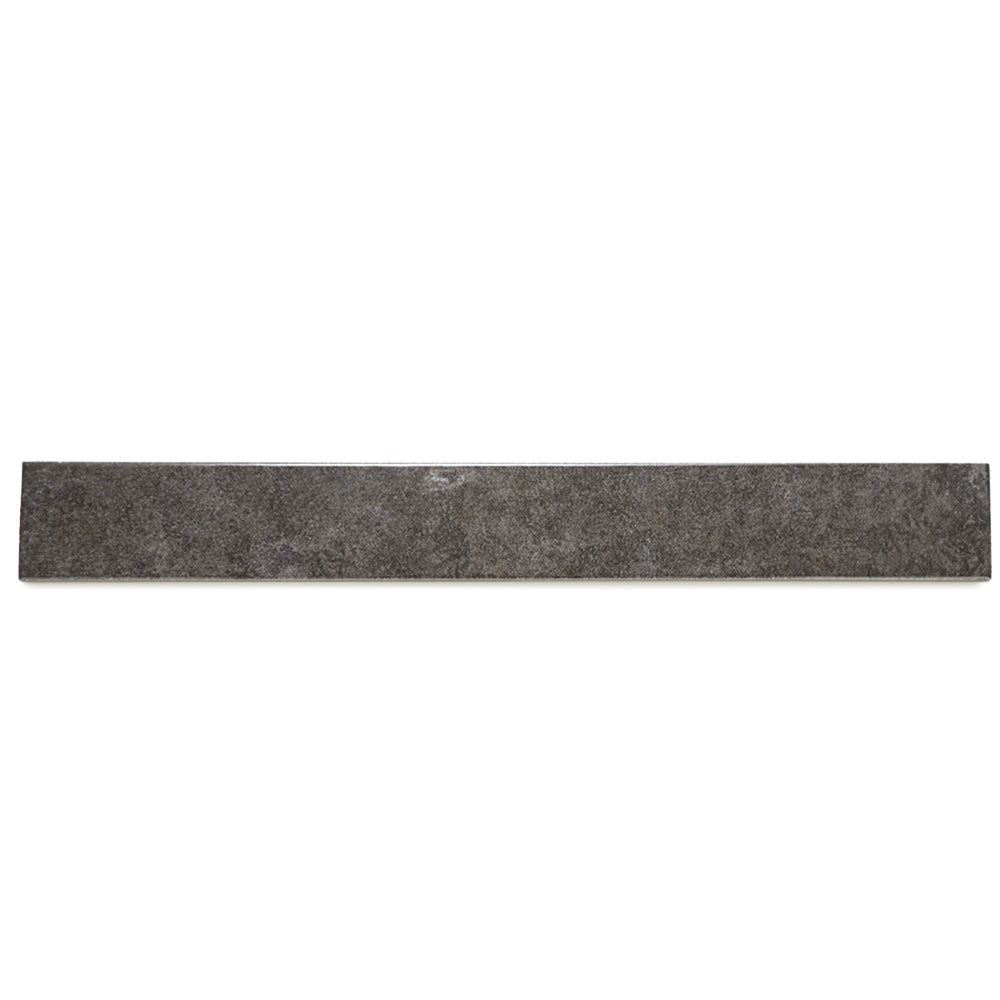Vela 2" x 16" Soot Porcelain Glossy Tile