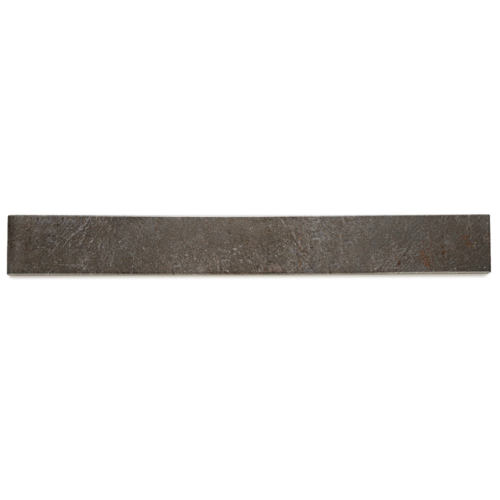 Vela 2" x 16" Soot Porcelain Glossy Tile