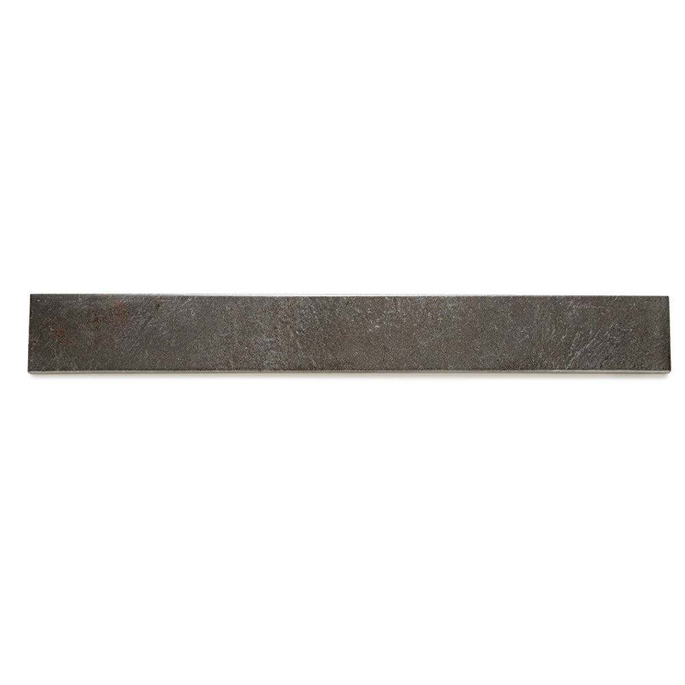 Vela 2" x 16" Soot Porcelain Glossy Tile