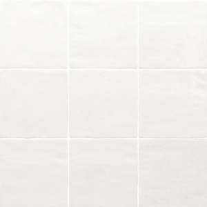 Vela 4" x 4" Clean Porcelain Glossy Tile