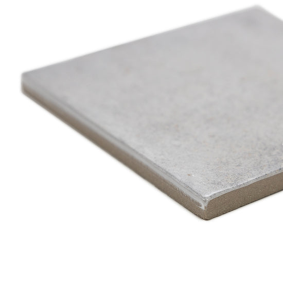 Vela 4" x 4" Dim Gray Porcelain Glossy Tile