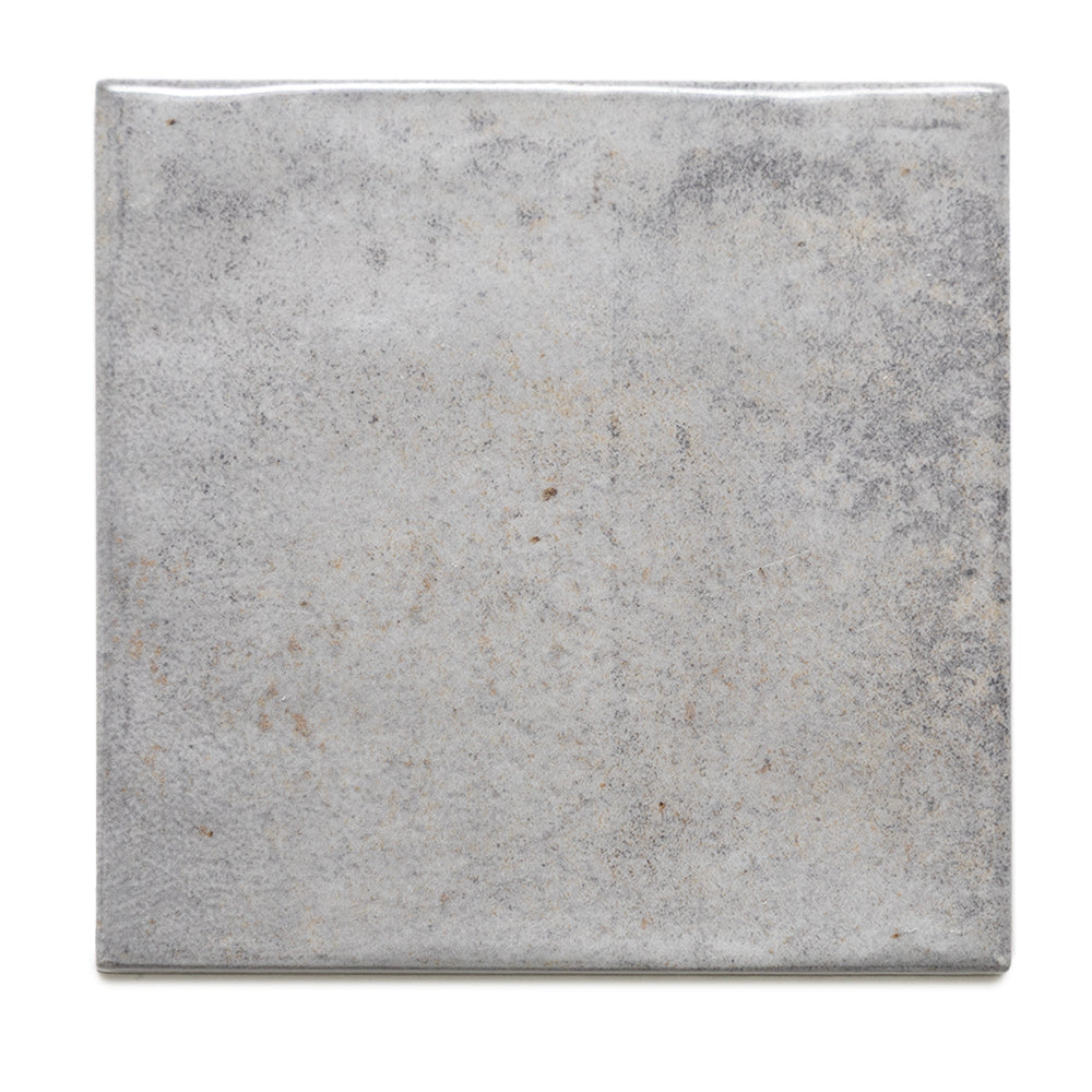 Vela 4" x 4" Dim Gray Porcelain Glossy Tile