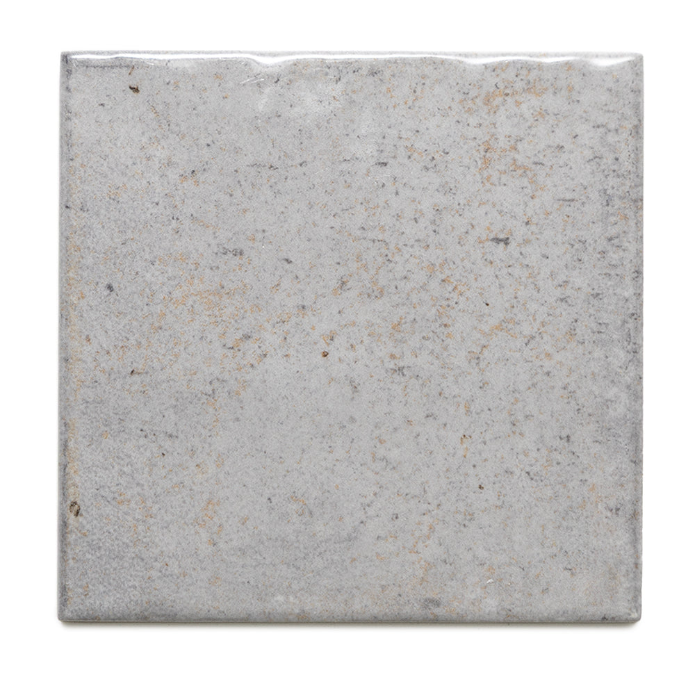 Vela 4" x 4" Dim Gray Porcelain Glossy Tile