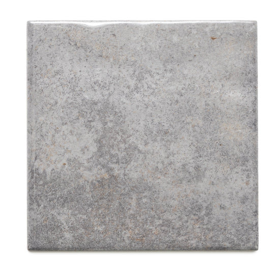 Vela 4" x 4" Dim Gray Porcelain Glossy Tile