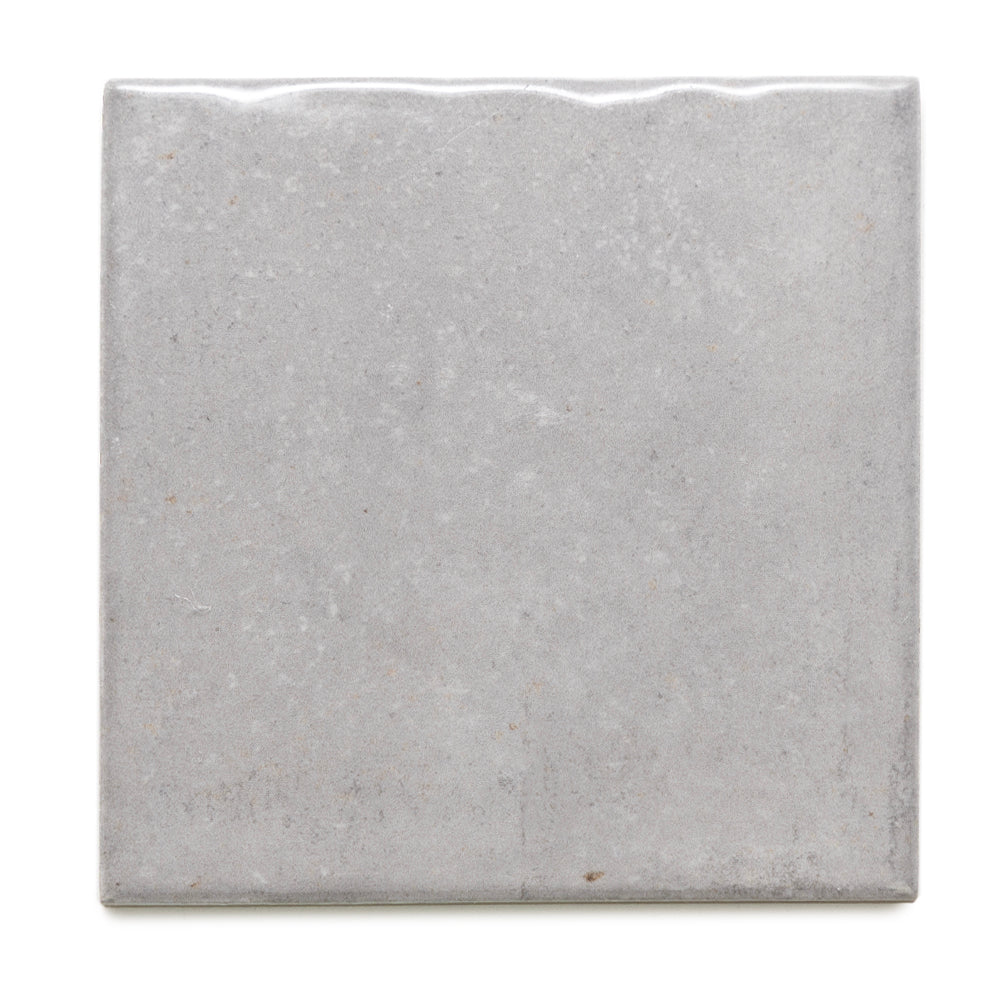 Vela 4" x 4" Dim Gray Porcelain Glossy Tile