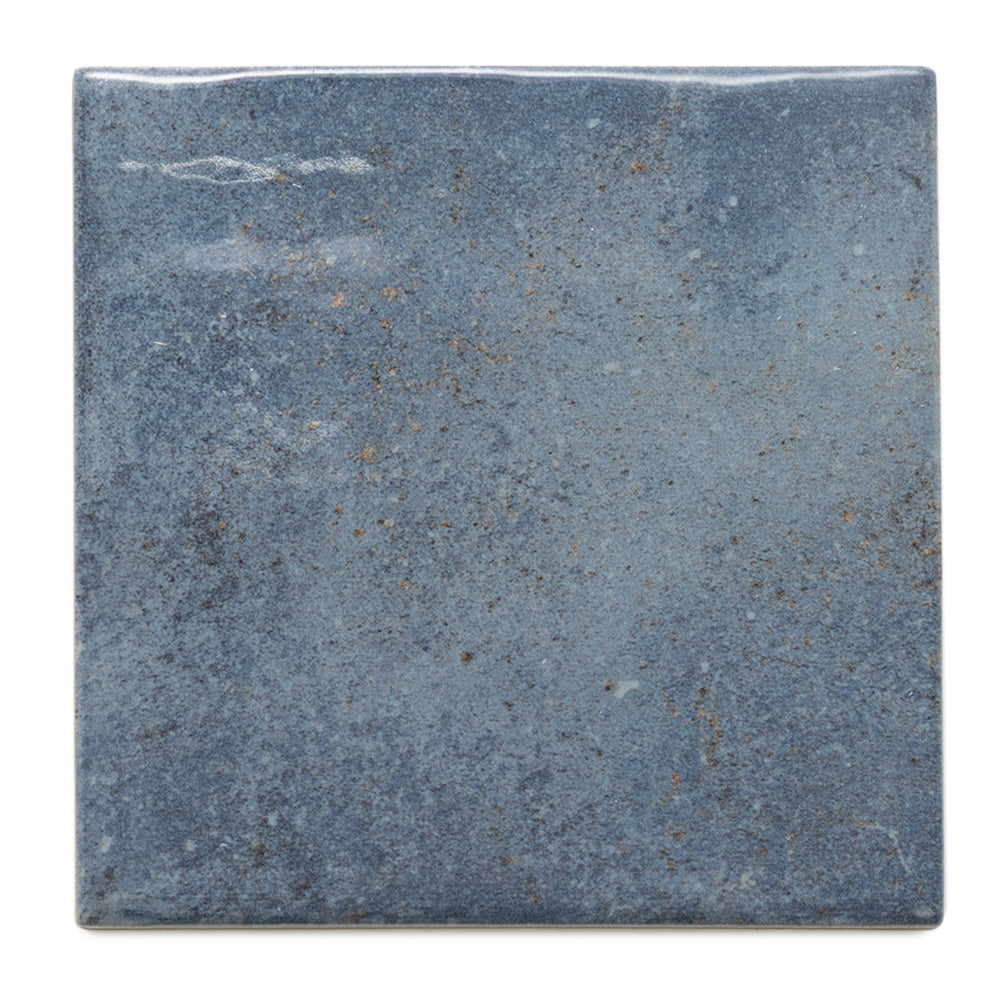 Vela 4"x4" Deep Royal Porcelain Glossy Tile