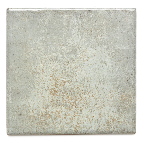 Vela 4" x 4" Green Field Porcelain Glossy Tile
