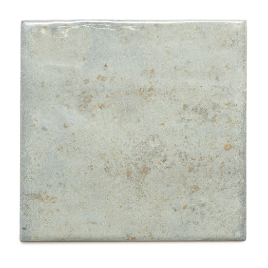 Vela 4" x 4" Green Field Porcelain Glossy Tile