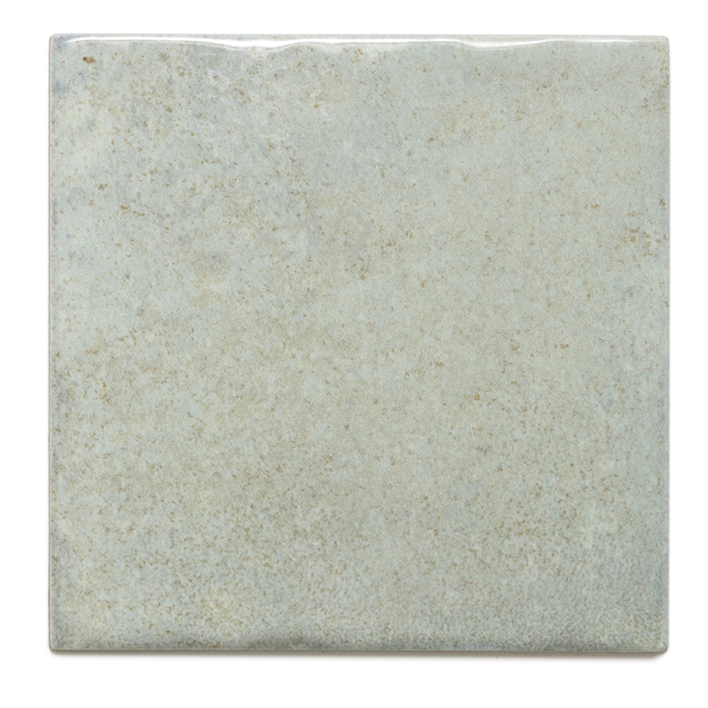 Vela 4" x 4" Green Field Porcelain Glossy Tile