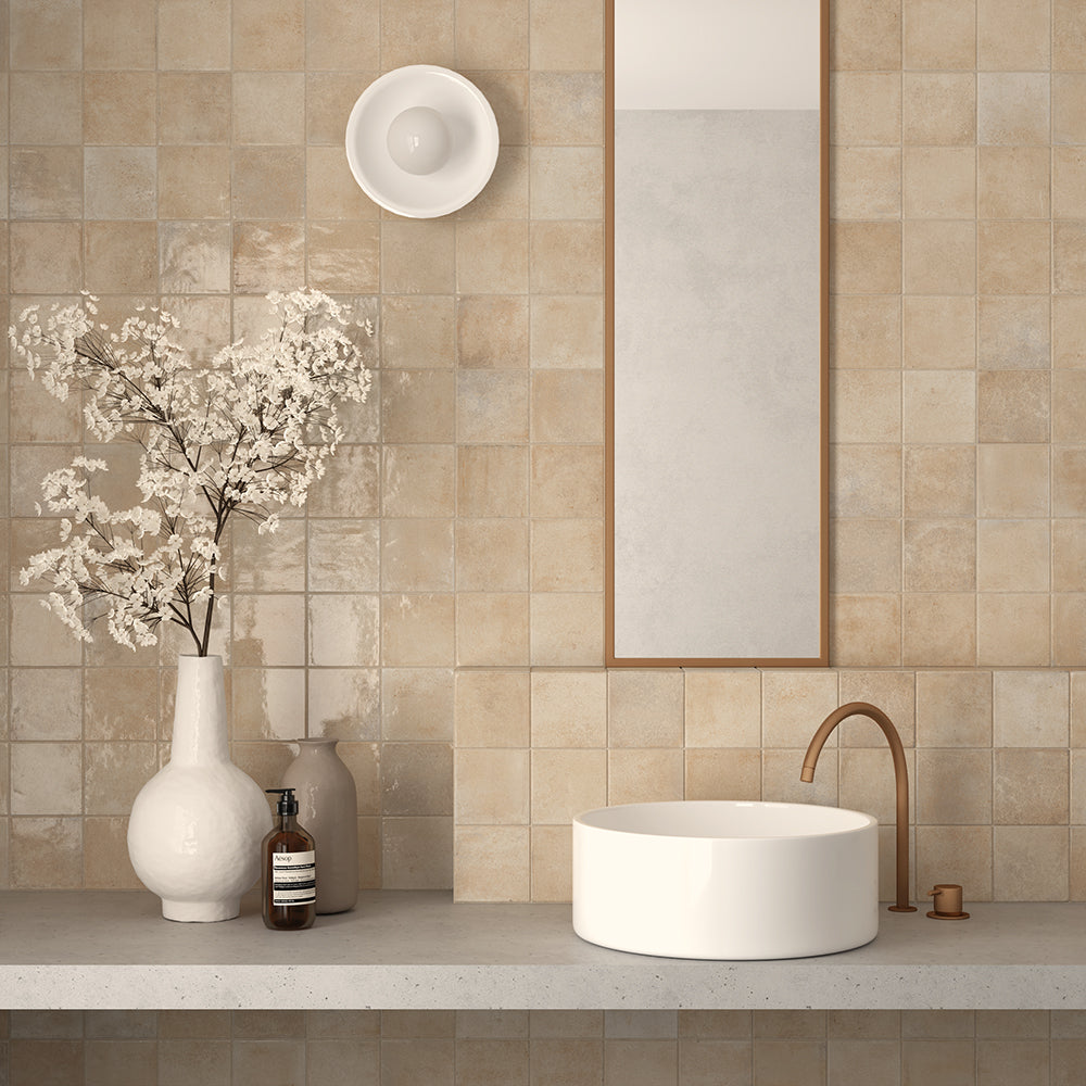 Vela 4" x 4" Home Porcelain Glossy Tile