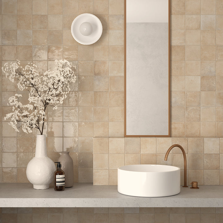 Vela 4" x 4" Home Porcelain Glossy Tile