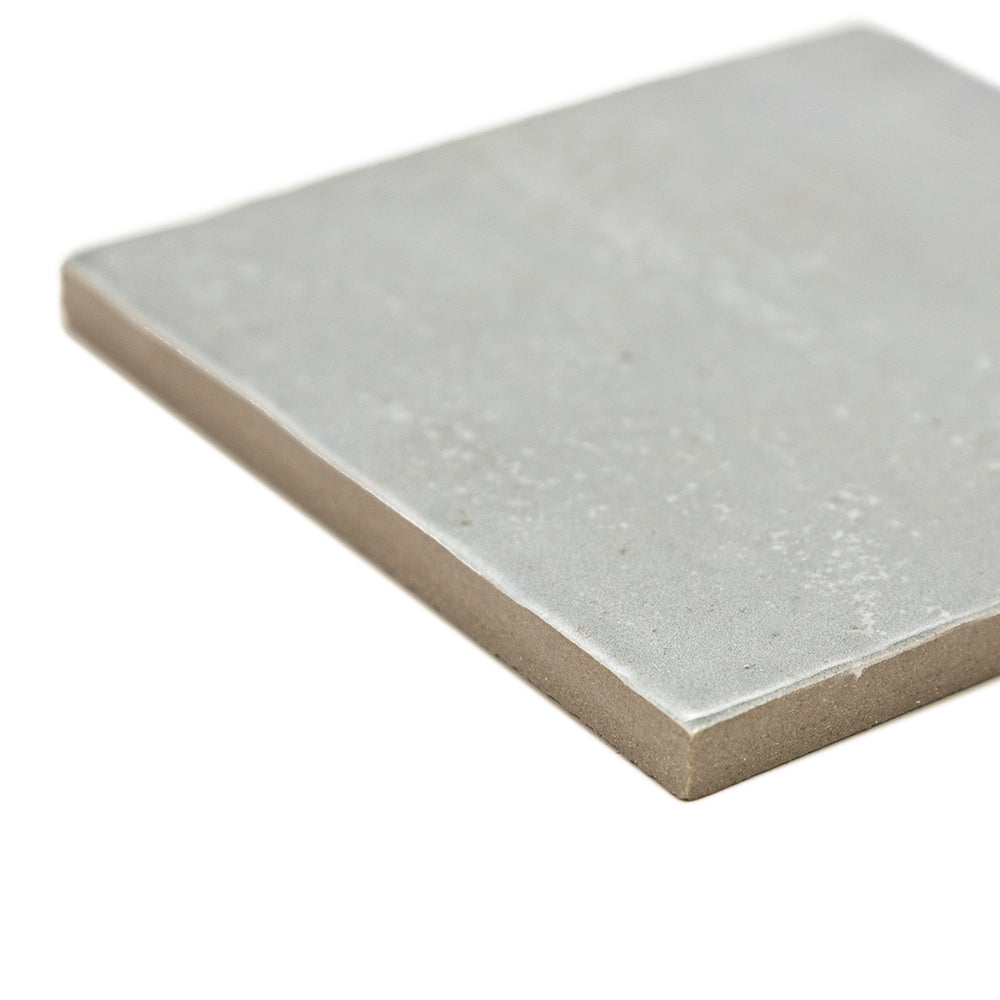 Vela 4" x 4" Moody Blue Porcelain Glossy Tile