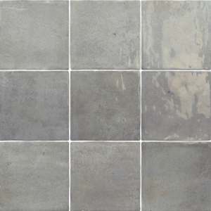 Vela 4" x 4" Moody Blue Porcelain Glossy Tile