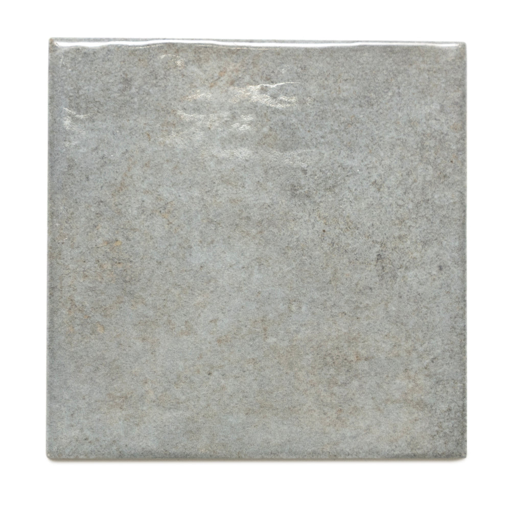 Vela 4" x 4" Moody Blue Porcelain Glossy Tile