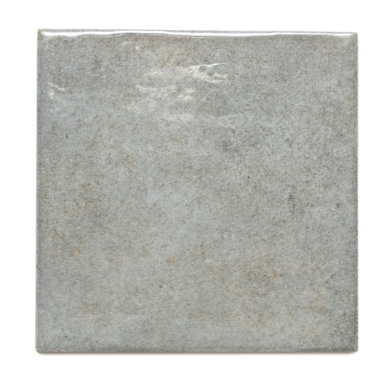 Vela 4" x 4" Moody Blue Porcelain Glossy Tile
