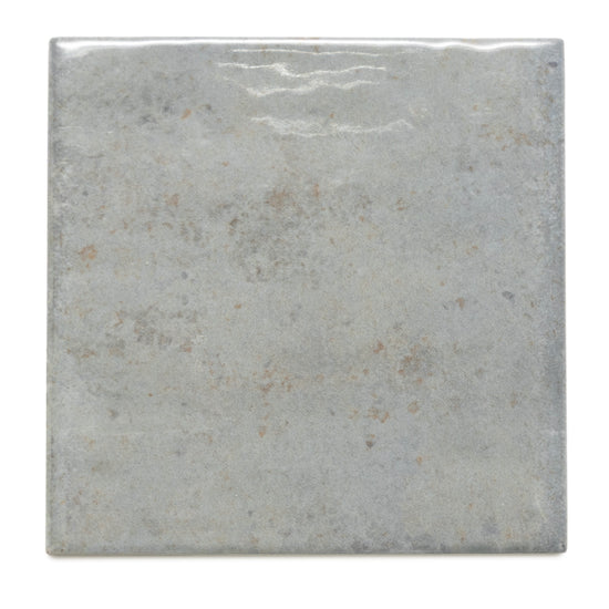 Vela 4" x 4" Moody Blue Porcelain Glossy Tile