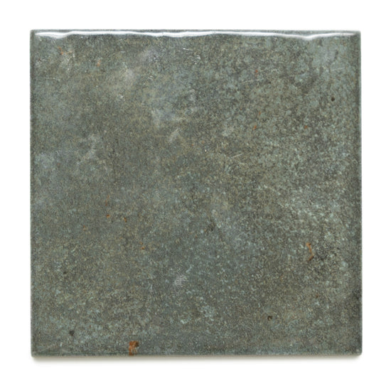 Vela 4" x 4" Oakmoss Porcelain Glossy Tile