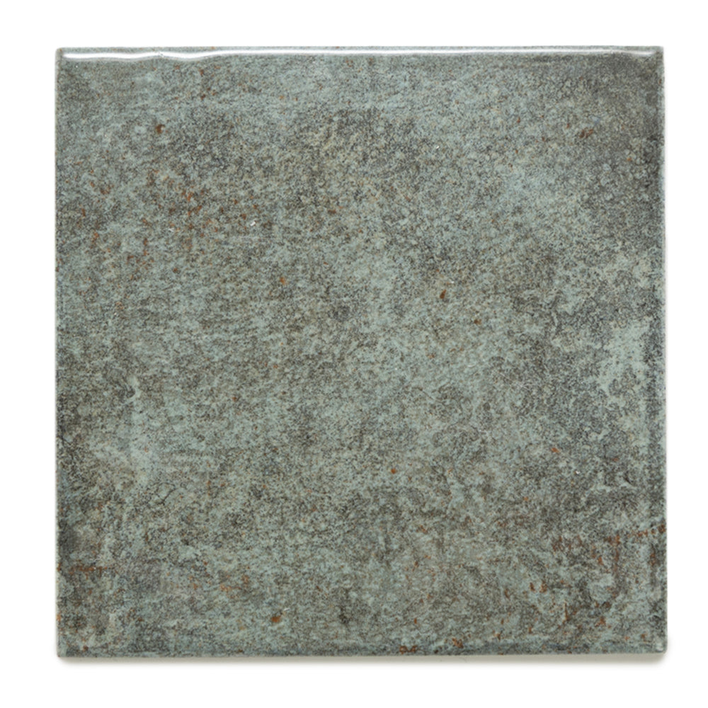 Vela 4" x 4" Oakmoss Porcelain Glossy Tile