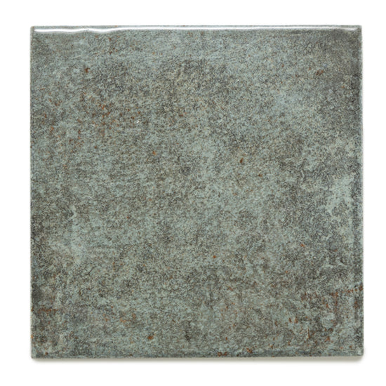 Vela 4" x 4" Oakmoss Porcelain Glossy Tile