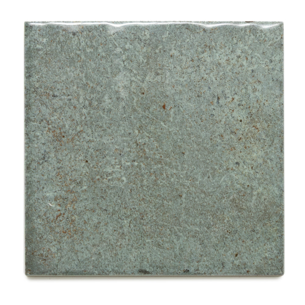 Vela 4" x 4" Oakmoss Porcelain Glossy Tile