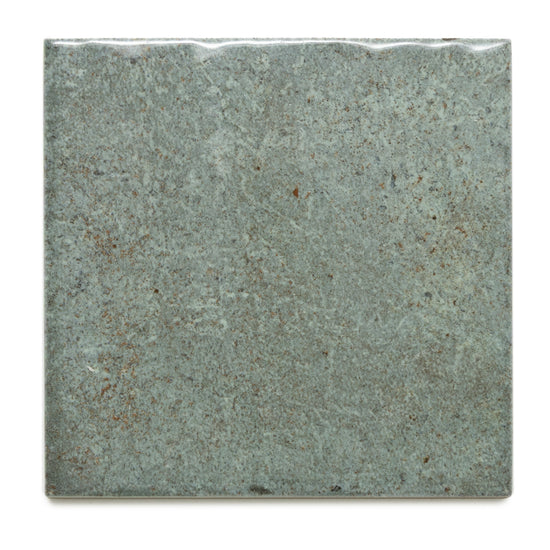 Vela 4" x 4" Oakmoss Porcelain Glossy Tile