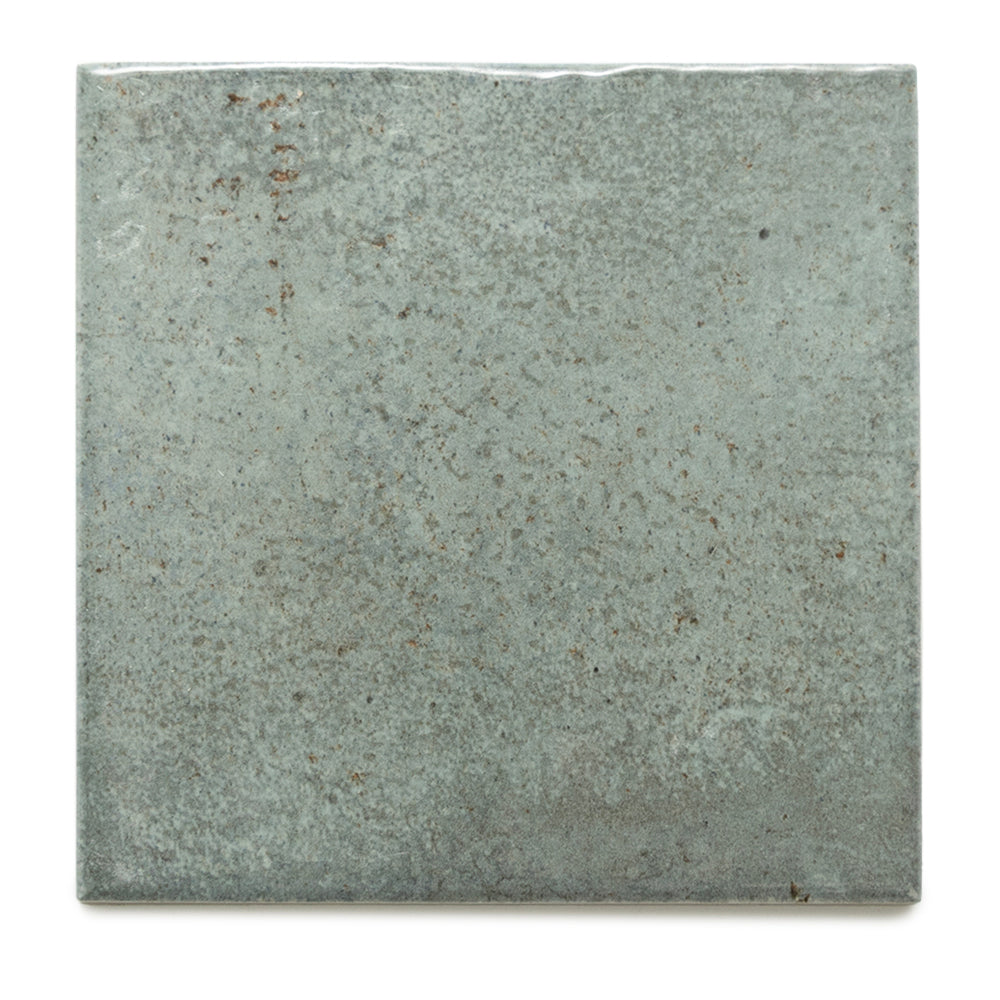Vela 4" x 4" Oakmoss Porcelain Glossy Tile