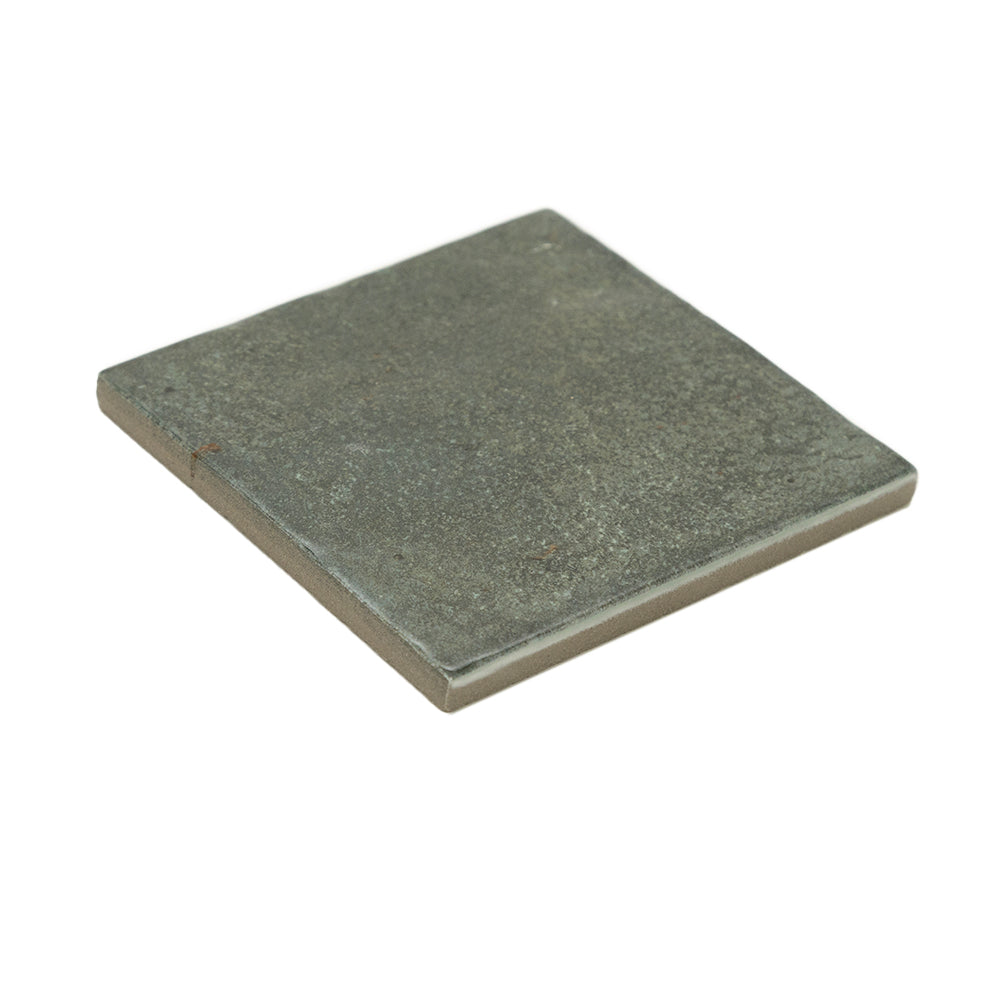 Vela 4" x 4" Oakmoss Porcelain Glossy Tile